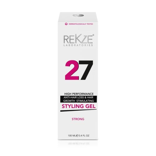  REKZE 27 Hair Styling Gel Strong, Breakthrough With Capixyl, Argan Oil, Caffeine, Keratin, Proline For Men & Women, Strengthens Hair, Reduces Breakage, Anti-Hair Loss & Support Hai