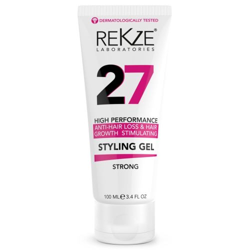  REKZE 27 Hair Styling Gel Strong, Breakthrough With Capixyl, Argan Oil, Caffeine, Keratin, Proline For Men & Women, Strengthens Hair, Reduces Breakage, Anti-Hair Loss & Support Hai