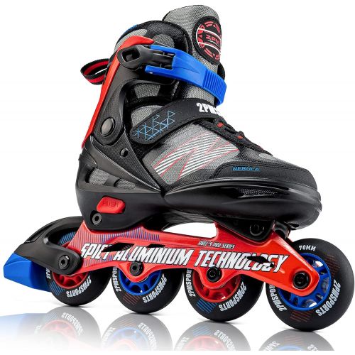  2PM SPORTS Adjustable Inline Skate for Children, Fun Kids Roller Blades, Beginner Skates for Girls and Boys