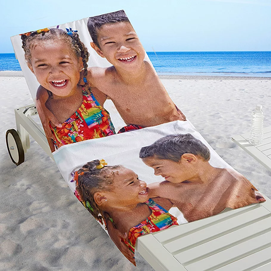  2-Photo Collage Beach Towel