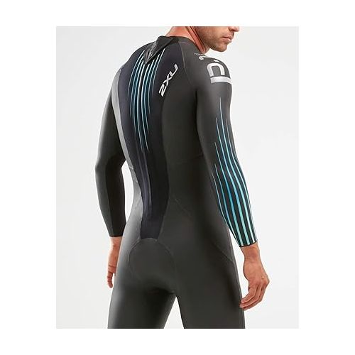  2XU Men's P:1 Propel Wetsuit - Black/Blue Ombre