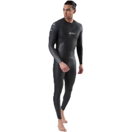  2XU Men's P:1 Propel Wetsuit - Black/Silver Shadow
