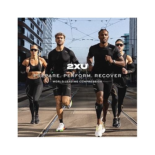  2XU Unisex Compression Flex Arm Sleeve - Muscle Support for Enhanced Sports Performance and Recovery - Black/Nero