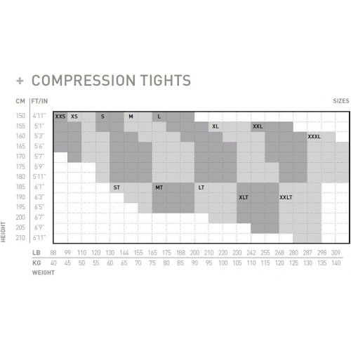  2XU Mens Core Compression Tights