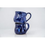 /2ndstop Handpainted Ceramic large Coffee Mug