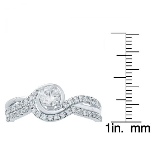  34 Carat TW Diamond Bridal Set in 10K White Gold by Marquee