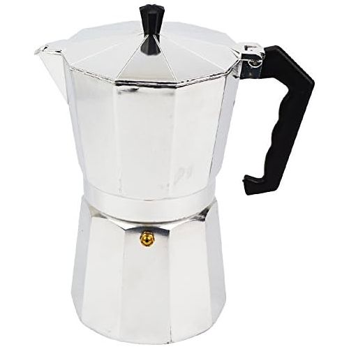  3 Cup Stovetop Espresso Maker - For Gas, Electric, or Ceramic Stovetops