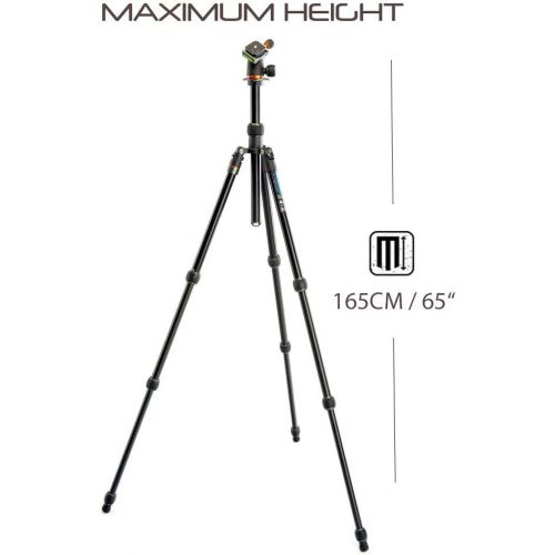  3 Legged Thing Travis Aluminum Travel Tripod with AirHed Neo Ball Head (Black)