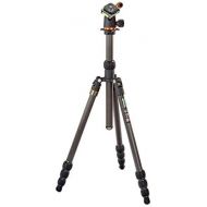 3 Legged Thing Punks Anarchy Billy Black Carbon Fiber 4-Section Travel Tripod with AirHed Neo Ballhead, 65 Max