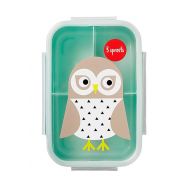 3 Sprouts Lunch Bento Box - Leakproof 3 Compartment Lunchbox Container for Kids, 8.5x5.75x2.5 Inch (Pack of 1)