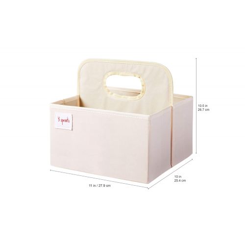  [아마존베스트]3 Sprouts Baby Diaper Caddy - Organizer Basket for Nursery