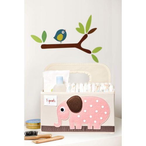  [아마존베스트]3 Sprouts Baby Diaper Caddy - Organizer Basket for Nursery