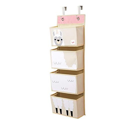  3 Sprouts Hanging Wall Organizer- Storage for Nursery and Changing Tables