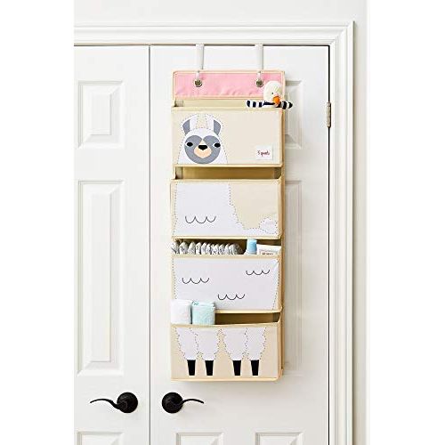  3 Sprouts Hanging Wall Organizer- Storage for Nursery and Changing Tables