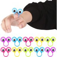 3 otters Eyeball Ring, 25 PCS Eye Finger Puppets Eye Monster Finger Kid Easter Toys