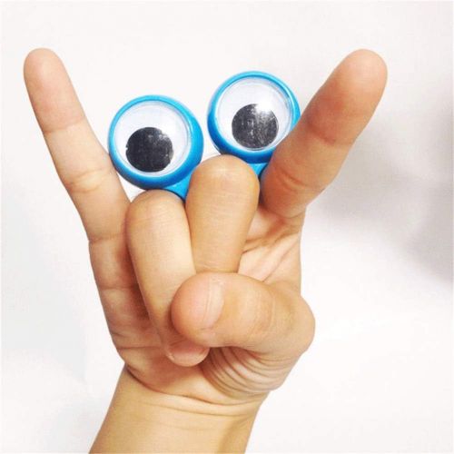  3 otters Eyeball Ring, 25 PCS Eye Finger Puppets Eye Monster Finger Kid Easter Toys