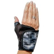 3pp Design Line Thumb Arthritis Splint, Moderate Support for CMC Joint Pain, Left Hand, Size Small, Brushed Black Pattern