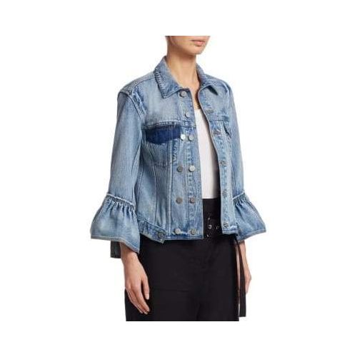  3.1 Phillip Lim Denim Ruffle Jacket