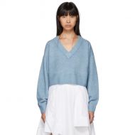 3.1 Phillip Lim Blue Lofty V-Neck Sweater