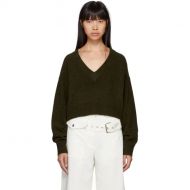 3.1 Phillip Lim Green Lofty V-Neck Sweater