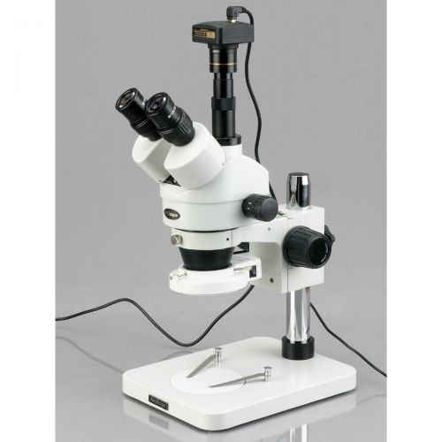  3.5X-180X Manufacturing 144-LED Zoom Stereo Microscope with 10MP Digital Camera by AmScope