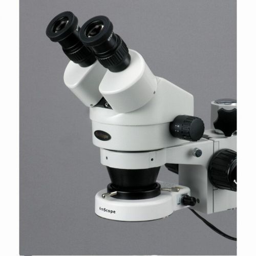  3.5X-180X Stereo Zoom Microscope on Boom Stand with 80 LED Light by AmScope