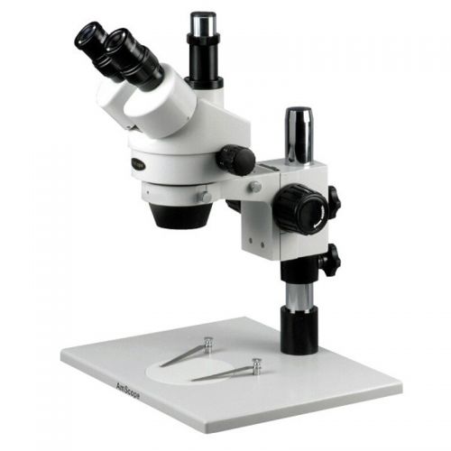  3.5X-45X Trinocular Inspection Microscope with Super Large Stand by AmScope