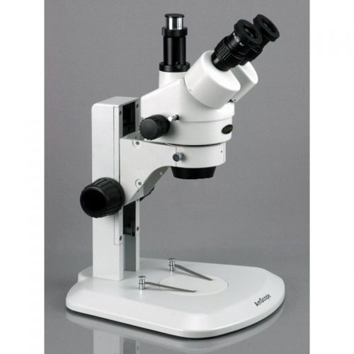  3.5X-45X Track Stand Super Widefield Stereo Zoom Trinocular Microscope by AmScope