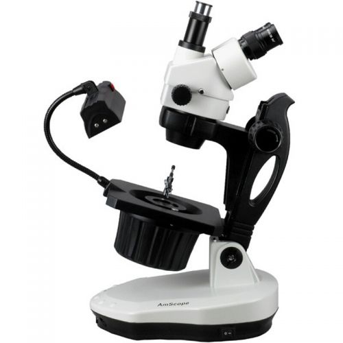  3.5X-45X Advanced Jewel Gem Stereo Zoom Microscope by AmScope