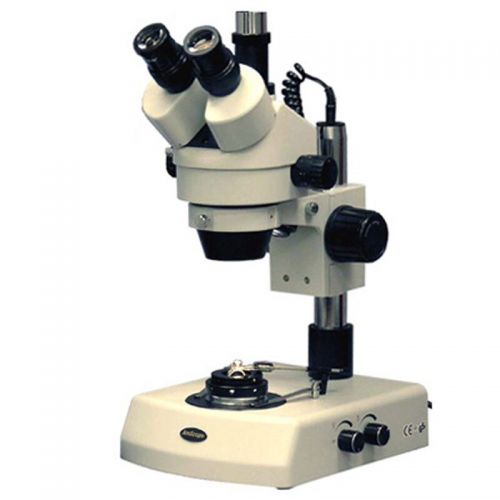  3.5X-90X Jewelry Gem Zoom Stereo Microscope with Dual Halogen Lights by AmScope