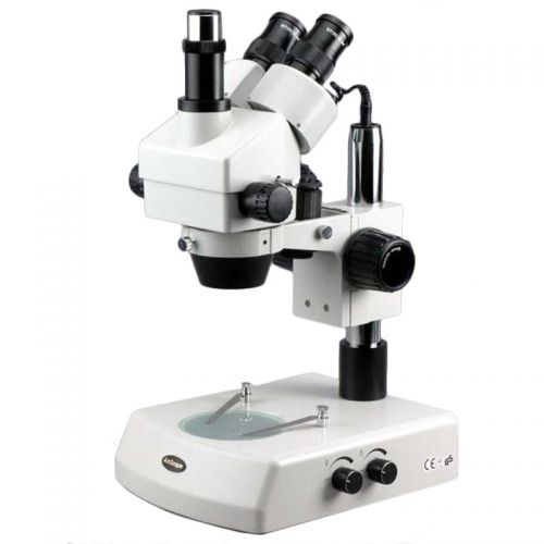  3.5x-90x Stereo Zoom Microscope with Dual Halogen Lights and 8MP Camera by AmScope