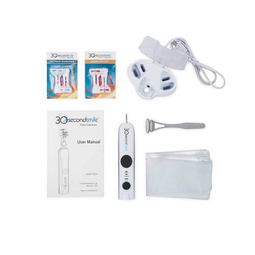  Electric Toothbrush, 30 Second Smile TSS300 White Electronic Power Rechargeable...