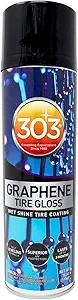 303 Products Graphene Tire Gloss - High Gloss Shine - UV Protection - Hydrophobic Spray Coating - Prevents Cracking and Dry Rot - 3 Months of Protection - 18 oz (30250)