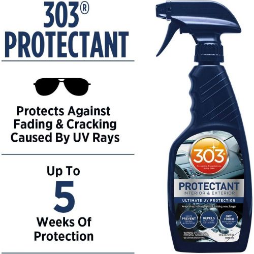  303 Products 303 (30382) UV Protectant for vinyl, rubber, plastic, tires and finished leather, 16 fl. Oz