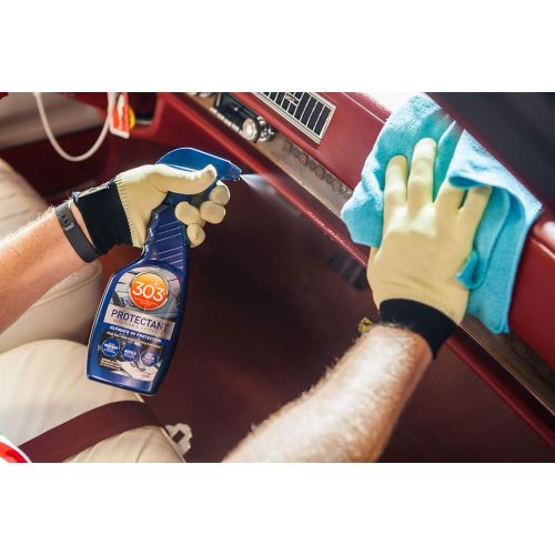  303 Products 303 (30382) UV Protectant for vinyl, rubber, plastic, tires and finished leather, 16 fl. Oz