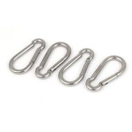 316 Stainless Steel Spring Snap Hook Carabiners 60mm Length 4PCS by Unique Bargains