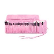 32pcs Pink Professional Soft Cosmetic Eyebrow Shadow Makeup Brush Set