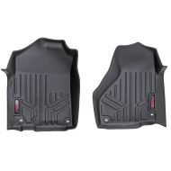 33 Rough Country Floor Liners (fits) 2012-2018 RAM Truck Quad Reg Cab 1st Row Black Weather Rugged Mats M-3121