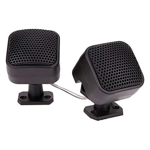  332PageAnn Car Portable Speaker Box, Waterproof Tweeter Speaker, 4ohm (1 Pair) Black, Universal for iPod, CD, MP3, MP4, MP5 etc.