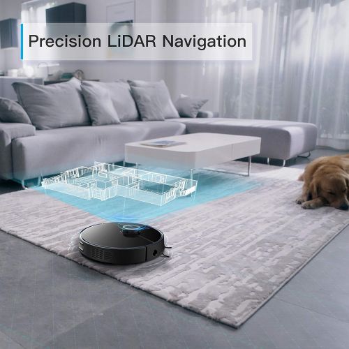  [아마존베스트]360 S7 Pro Robot Vacuum and Mop, LiDAR Mapping, 2650 Pa, Multi-Floor Mapping, Selective Room Cleaning, No-Mop Zones, Low Pile Carpet, Works with Alexa