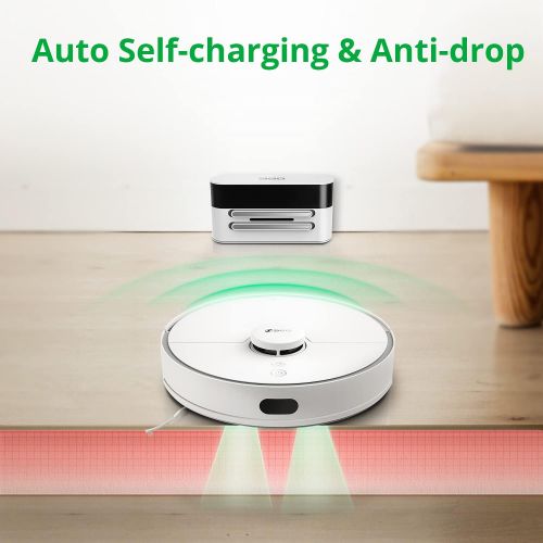  [아마존베스트]360 S5 Robot Vacuum, Laser Mapping, 2200Pa, Selective Room Cleaning, Schedule, Multi-Floor Mapping, No-Go Zones, Self Charge and Resume, Works with Alexa