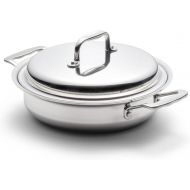 360 Saute Pan 2.3 Quart with Lid, Stainless Steel Cookware, Induction Cookware, Hand Crafted in the United States