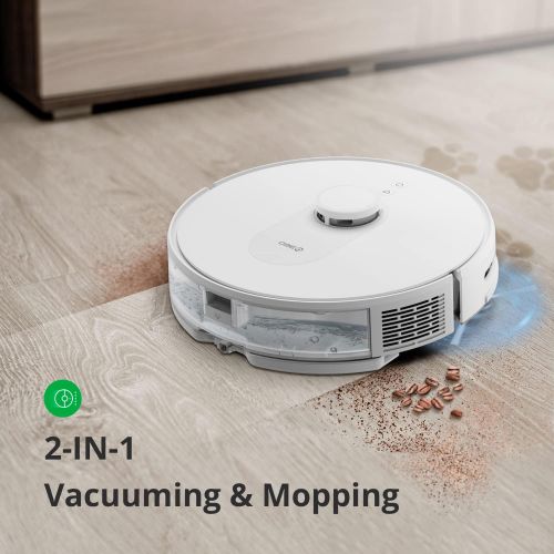  Robot Vacuum and Mop, LiDAR Navigation, 2700Pa Strong Suction, 360 S8 Robotic Vacuum Cleaner, Multi-Floor Mapping, No-Go Zones, Compatible with Alexa and Google Assistant, Ideal fo