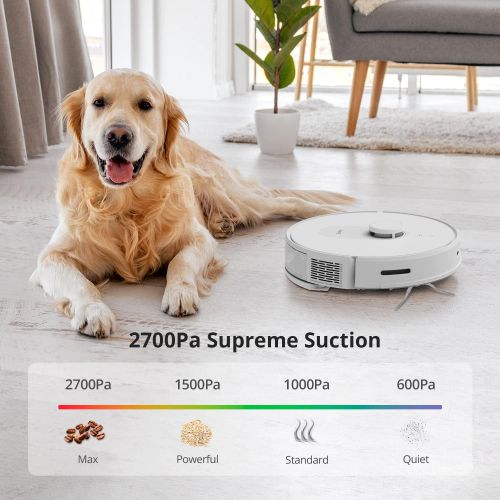  Robot Vacuum and Mop, LiDAR Navigation, 2700Pa Strong Suction, 360 S8 Robotic Vacuum Cleaner, Multi-Floor Mapping, No-Go Zones, Compatible with Alexa and Google Assistant, Ideal fo