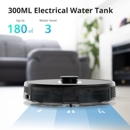  Botslab by 360 S8 Plus Vacuum and Mop, with 4L Large Self Empty Station, 2700Pa Suction, LiDAR Navigation, Carpet Detection, Multi Floor Mapping, Personalized Cleaning, 300ml Water