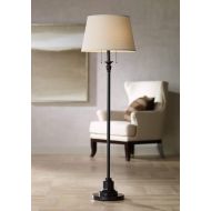Spenser Traditional Floor Lamp Oiled Bronze Linen Fabric Drum Shade for Living Room Reading Bedroom Office - 360 Lighting