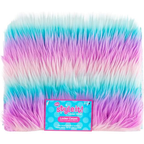  [아마존베스트]3C4G Fun Fur Locker Carpet, Iridescent