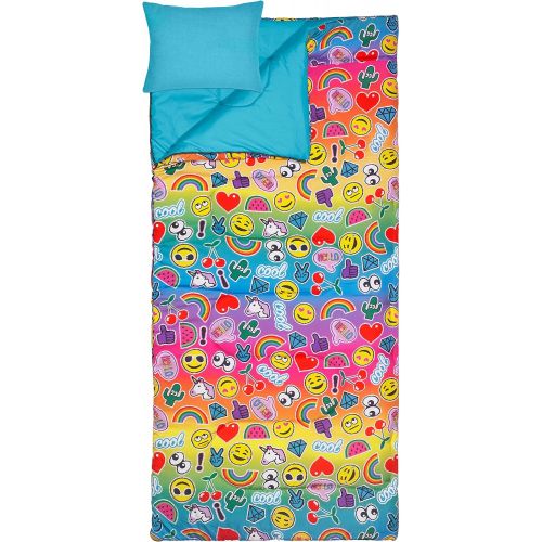  [아마존베스트]3C4G EmojiPatch 3 Piece Spectacular Sleeping Bag Set