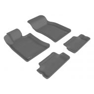 3D MAXpider Complete Set Custom Fit All-Weather Floor Mat for Select Mini Cooper/Cooper-S Models - Kagu Rubber (Gray)