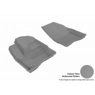 3D MAXpider Front Row Custom Fit All-Weather Floor Mat for Select Ford Taurus Models - Kagu Rubber (Gray)